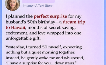 I Surprised My Husband with a Dream Trip for His 50th… What He Gave Me for Mine Left Me Frozen