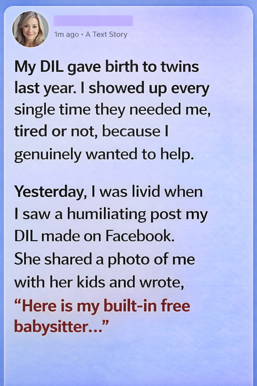 I Was Overjoyed to Be a Grandma—Until I Became Their ‘Built-In Free Babysitter’