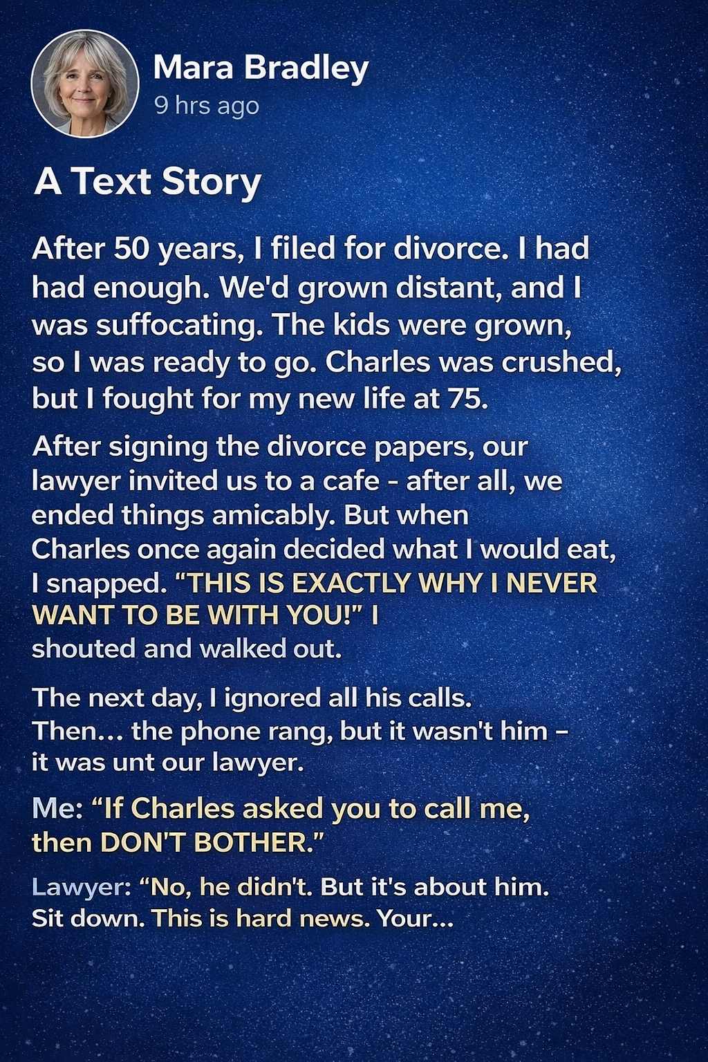 I Asked for a Divorce After 50 Years — Then Our Lawyer’s Call Changed Everything