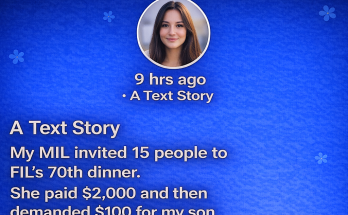 My MIL Spent $2,000 on a Dinner—Then Asked Me to Pay for My Child