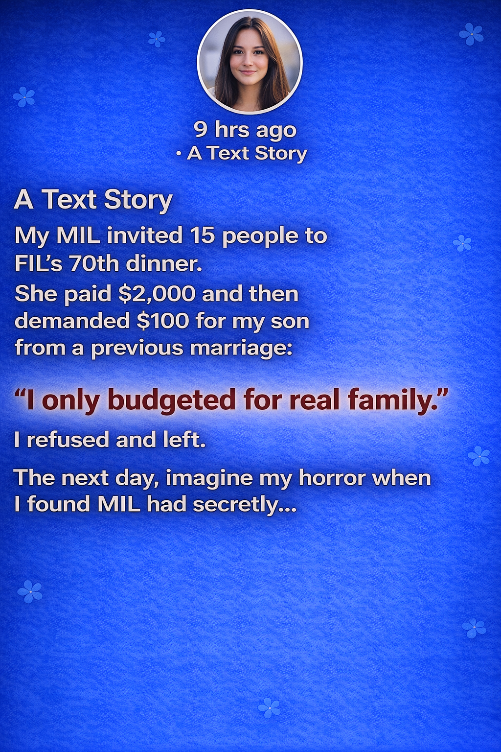 My MIL Spent $2,000 on a Dinner—Then Asked Me to Pay for My Child